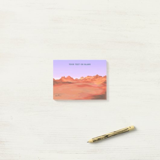 Wüstenkalm Post-it Klebezettel (Auf Schreibtisch)