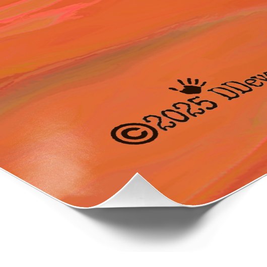 Wüstenkalm Poster (Ecke)