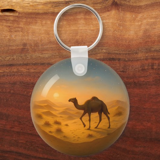 Wüstenkamel im Schlüsselanhänger Glaskugel (Rückseite)