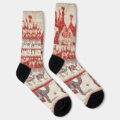 Wüstenkamelkarawanenkunst Socken (Rechts)