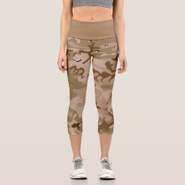 Wüstenkampfarena mit Kies, Militär, Armee Capri Leggings