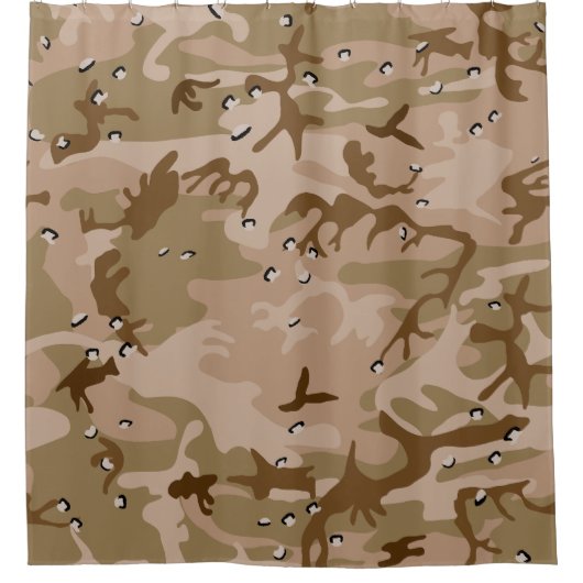 Wüstenkampfarena mit Kies, Militär, Armee Duschvorhang (Vorderseite)