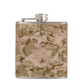 Wüstenkampfarena mit Kies, Militär, Armee Flachmann (Vorderseite)