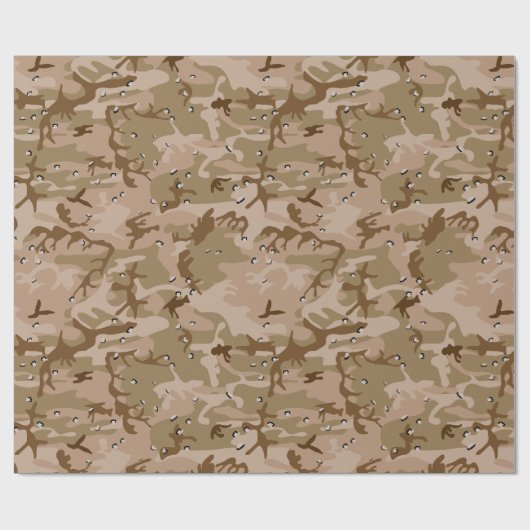 Wüstenkampfarena mit Kies, Militär, Armee Geschenkpapier (Flach)