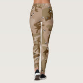 Wüstenkampfarena mit Kies, Militär, Armee Leggings (Rückseite)