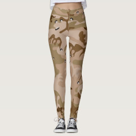 Wüstenkampfarena mit Kies, Militär, Armee Leggings
