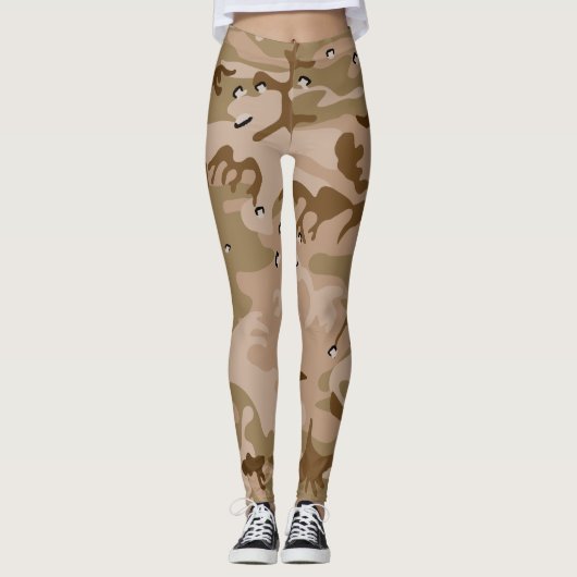 Wüstenkampfarena mit Kies, Militär, Armee Leggings (Vorderseite)