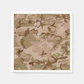 Wüstenkampfarena mit Kies, Militär, Armee Serviette (Vorderseite)