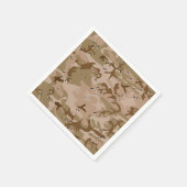 Wüstenkampfarena mit Kies, Militär, Armee Serviette (Ecke)