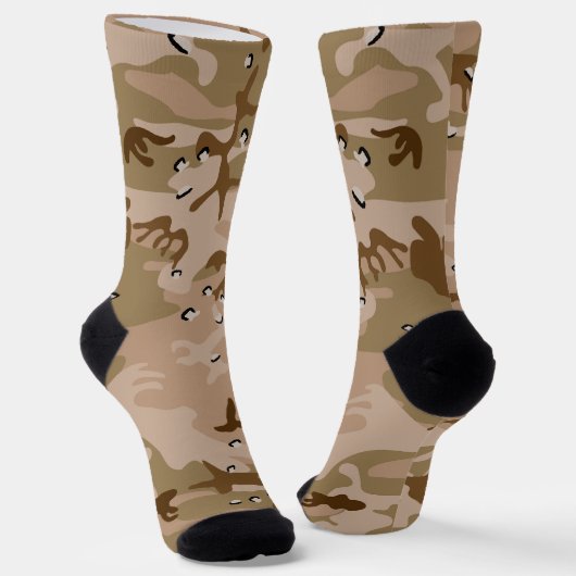 Wüstenkampfarena mit Kies, Militär, Armee Socken (Gewinkelt)