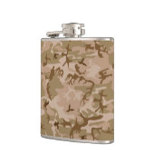 Wüstenkampfmuster, militärisches Muster, Armee Flachmann (Links)