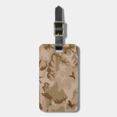 Wüstenkampfmuster, militärisches Muster, Armee Gepäckanhänger (Vorderseite vertikal)