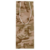 Wüstenkampfmuster, militärisches Muster, Armee Geschenktüte Für Weinflaschen (Vorderseite)
