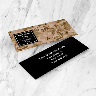 Wüstenkampfmuster, militärisches Muster, Armee Mini Visitenkarte