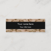 Wüstenkampfmuster, militärisches Muster, Armee Mini Visitenkarte (Rückseite)