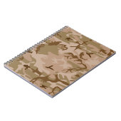 Wüstenkampfmuster, militärisches Muster, Armee Notizblock (Linke Seite)