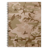 Wüstenkampfmuster, militärisches Muster, Armee Notizblock (Vorderseite)