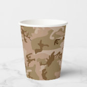 Wüstenkampfmuster, militärisches Muster, Armee Pappbecher (Vorderseite)