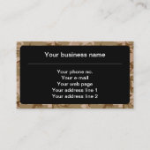 Wüstenkampfmuster, militärisches Muster, Armee Visitenkarte (Vorderseite)