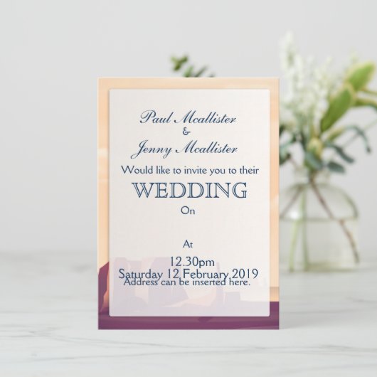 Wüstenkanonen Einladung (Stehend Vorderseite)