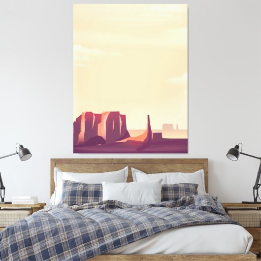 Wüstenkanonen Leinwanddruck (Insitu (Schlafzimmer))