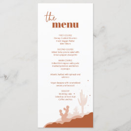 Wüstenkarte Menükarte