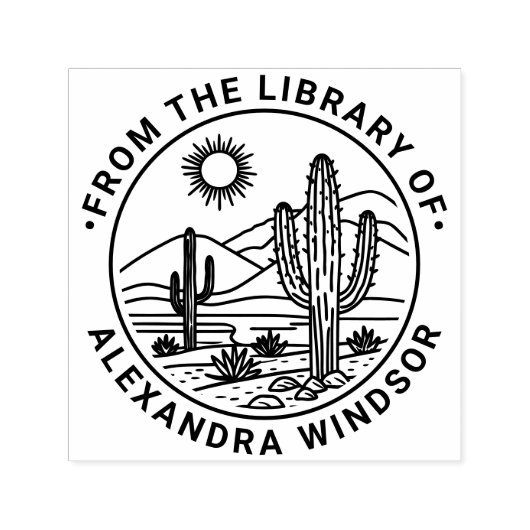 Wüstenkatze Landschaft #1 Bibliotheksname Permastempel (Design)
