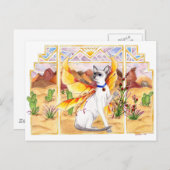 Wüstenkatze Postkarte (Vorne/Hinten)