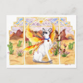 Wüstenkatze Postkarte (Vorderseite)