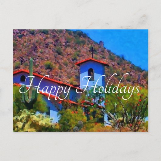 Wüstenkirche, glücklicher Urlaub Postkarte (Vorderseite)