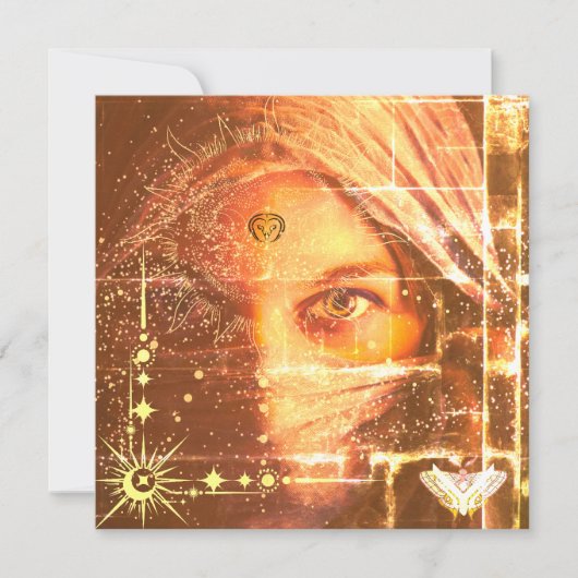 Wüstenkönigin Einladung (Vorderseite)