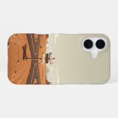 Wüstenkreuzung iPhone 16 Hülle (Rückseite (Horizontal))