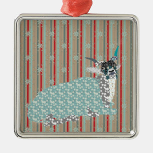 Wüstenkuh-Verzierung Silbernes Ornament