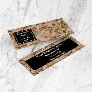 Wüstenkuppel, Militärmuster, Armee Mini Visitenkarte