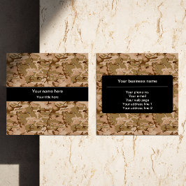 Wüstenkuppel, Militärmuster, Armee Quadratische Visitenkarte