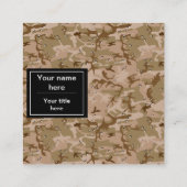 Wüstenkuppel, Militärmuster, Armee Quadratische Visitenkarte (Rückseite)