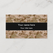 Wüstenkuppel, Militärmuster, Armee Visitenkarte (Rückseite)