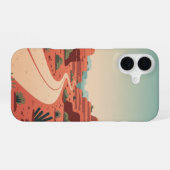 Wüstenkurve iPhone 16 Hülle (Rückseite (Horizontal))