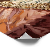 Wüstenlampe - Stilvolle Stillleben Kunst Poster (Ecke)