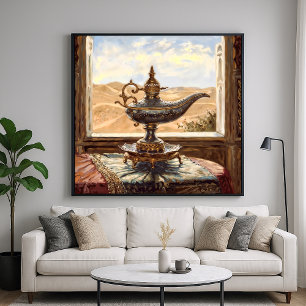 Wüstenlampe - Stilvolle Stillleben Kunst Poster