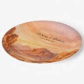 Wüstenlands Pappteller (Schrägansicht)