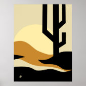 Wüstenlandschaft Abstrakt Poster (Vorne)