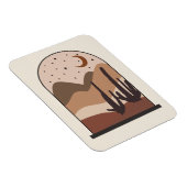 Wüstenlandschaft, Arizona, Boho-Abstraktkunst Magnet (Rechte Seite)