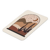 Wüstenlandschaft, Arizona, Boho-Abstraktkunst Magnet (Linke Seite)