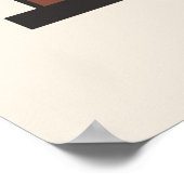 Wüstenlandschaft, Arizona, Boho-Abstraktkunst Poster (Ecke)