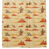 Wüstenlandschaft Arizona Muster Duschvorhang (Vorderseite)