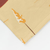 Wüstenlandschaft Arizona Muster Fleecedecke (Ecke)