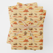 Wüstenlandschaft Arizona Muster Geschenkpapier Set (Beispiel)