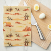 Wüstenlandschaft Arizona Muster Geschirrtuch (Viertel Falte)