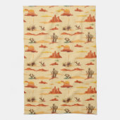 Wüstenlandschaft Arizona Muster Geschirrtuch (Vertikal)